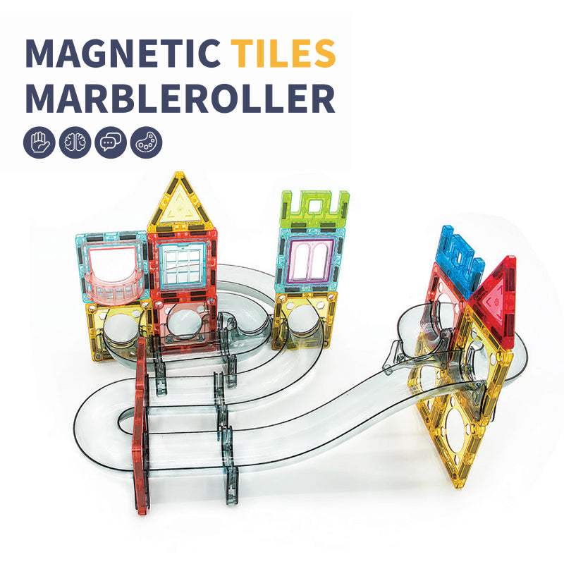 Magnetic Tiles Marble Roller 72Pcs