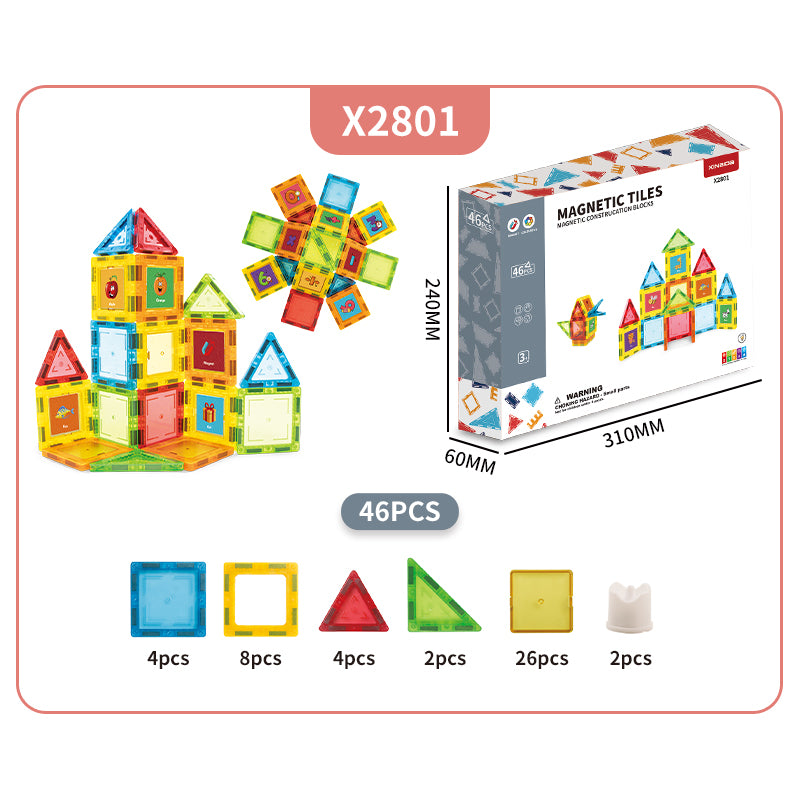 Magnetic Tiles Building 46Pcs