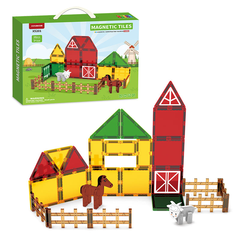 Magnetic Tiles Farm 26Pcs