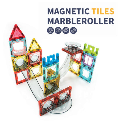 Magnetic Tiles  Marble Roller 72Pcs